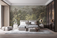 Vintage Forest Waterfall Wallpaper for Walls