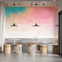 Abstract art wallpaper with soft ombre
