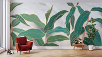 Gold Tropical Wallpaper for walls