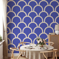 Scallop Purple Color Wallpaper for bold wall accents