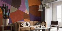 Bohemian Chic Mural brings boho elegance to living room decor.