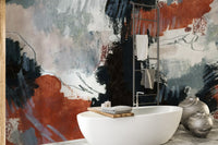 Brushstroke Art Wall Mural - Giffywalls