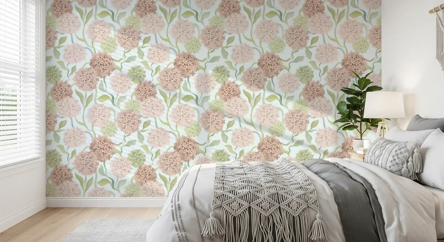 Drømmende akvarelblomsterklynger-tapet