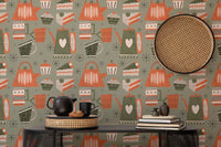 Cupcake and coffee wallpaper for warm vibes
