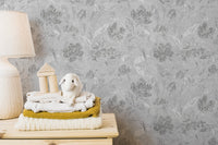 Vintage Art Flower Wallpaper Mural - Giffywalls
