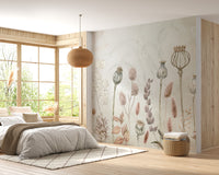 Autumn Flowers Wallpaper Mural For Wall - Giffywalls