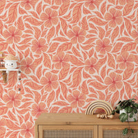 Artistic flowers dance wallpaper mural for bold statement walls.
