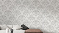 Timeless Arabian damask wall covering
