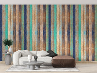 Wooden Planks Wallpaper Mural - Giffywalls
