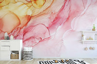 Artistic Alcohol Ink Wall Mural
