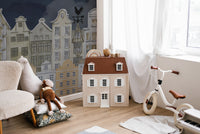 Watercolour Night House Wallpaper - Giffywalls