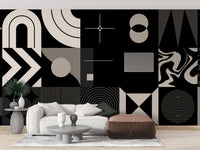 Geometric Elegance Wall Mural - Giffywalls