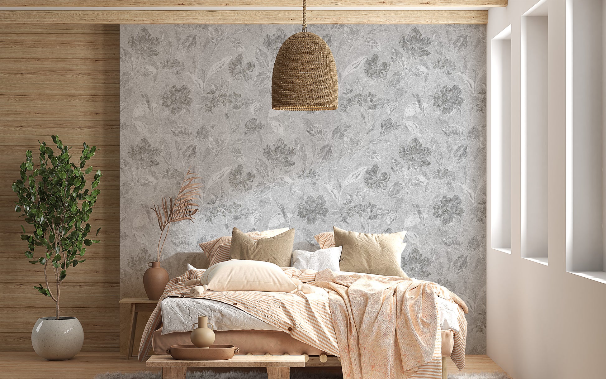 Classic Vintage Flower Wall Mural
