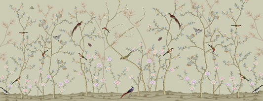 Chinoiseries Birds Wallpaper Murals