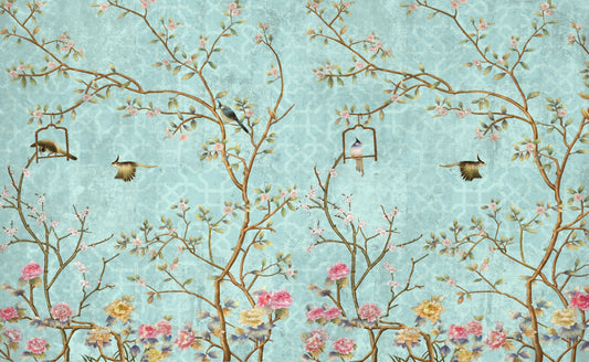 3d vintage chinoiseries tapet väggmålningar