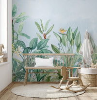 Harmonious palette of soft, aged colors.

