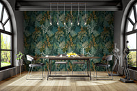 Self-adhesive wallpaper with whispering foliage charm