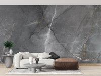 Chic Dark Marble Texture Wall Mural - Giffywalls