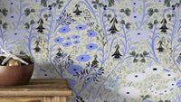 Whimsical Meadow Periwinkle Wallpaper
