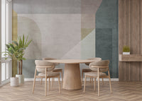 Geometric Vector Pastel Wallpaper Murals - Giffywalls
