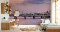Panorama mural du coucher de soleil sur la Tamise