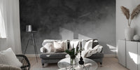 Subtle gradient mural in black and gray tones
