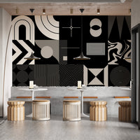 Geometric Elegance Wall Mural - Giffywalls