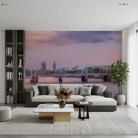 Panorama mural du coucher de soleil sur la Tamise