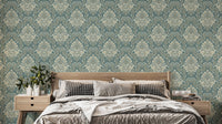 Baroque Style Damask Wallpaper for elegance
