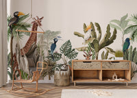 Tropical Forest Animal Wallpaper Murals - Giffywalls