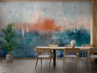 Ethereal Dusk Texture Mural dining room wallpaper