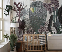 Vibrant Flowers & Plant Wall Mural
