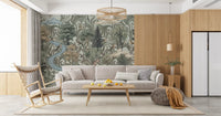 Misty Forest River Escape Wall Mural