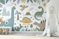 Dinosaur Design Wall Mural - Giffywalls