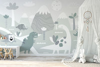 Dinosaur World Kids Wallpaper Murals - Giffywalls