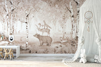 Brown Bear King Wallpaper Murals - Giffywalls