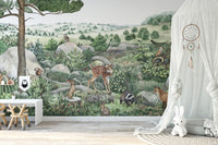 Happy Hills Wallpaper Wall Murals - Giffywalls