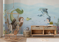 Colorful Mermaids Wallpaper for Renters