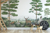 Forest Vista Peel and Stick Wallpaper Murals - Giffywalls
