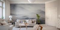 Foggy Mountains & Hills Wallpaper Mural - Giffywalls