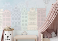 Vintage Boulevard Wallpaper Mural - Giffywalls