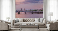 Panorama mural du coucher de soleil sur la Tamise