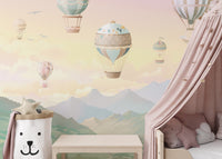 Watercolor Hot Air Balloons Wallpaper - Giffywalls