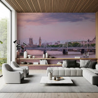 Panorama mural du coucher de soleil sur la Tamise