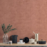 Mystic Terracotta Wall Mural - Giffywalls