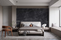 Black Gray Marble Wallpaper Mural - Giffywalls