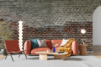 Soiled Dirt & Rustic Brick Wallpaper Mural - Giffywalls