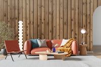 Brown Natural Wooden Striped Wallpaper Mural - Giffywalls