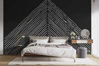 Abstract Triangle Mountain Wallpaper Mural - Giffywalls