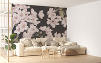 Light pink floral wallpaper - Giffywalls